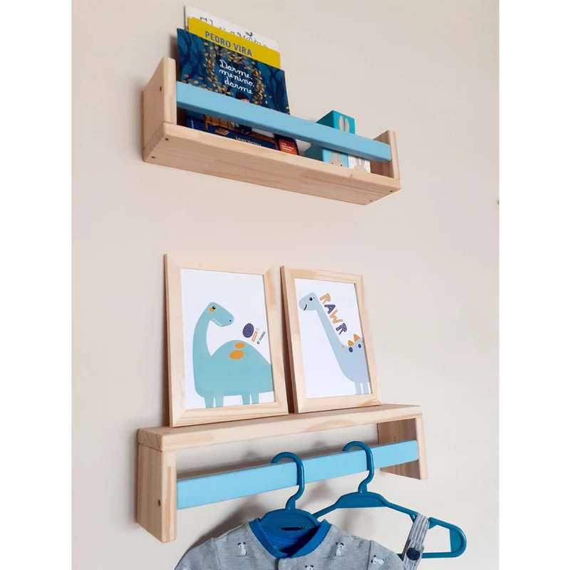 Kit 3 Prateleiras Decorativas Organizador para Livros — foto 5
