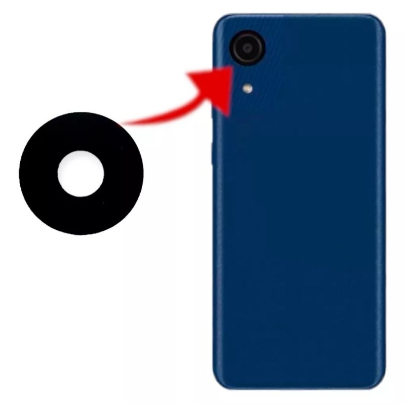 Vidro Lente Camera Traseira Compatível galaxy A03 Core A032 Vidrinho em Oferta na Shopee