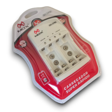 Carregador Super Rapido De Pilha e Baterias MOX Mo-cp50 em Oferta na Shopee