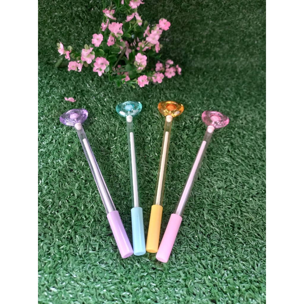 Caneta Gel De coracao Fofa 0.5mm Papelaria Estudantil Refil Preto/Caneta Fofa Papelaria Criativa