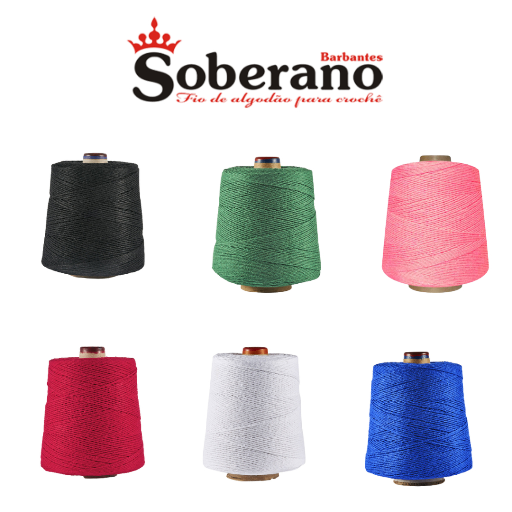 BARBANTE SOBERANO ECO BRASIL COLORIDO – 1KG Numero 6 em Oferta na Shopee