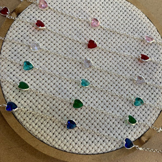 Pulseira Coração Zircônia Prata 925