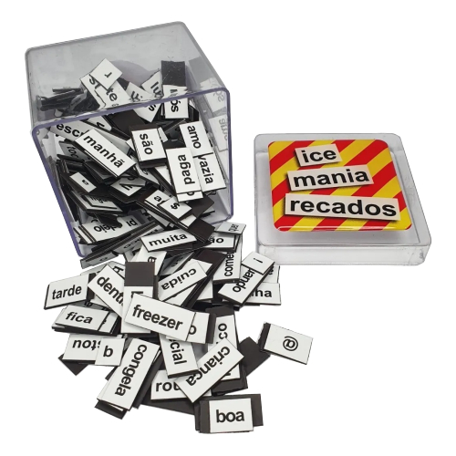 Palavras Magnéticas Kit Recados Geladeira Presente Criativo letras Ímãs