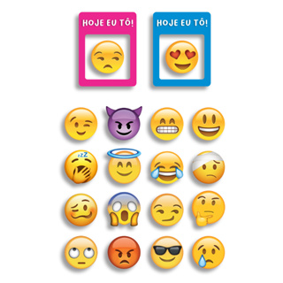 Ímã De Geladeira Humor Do Dia Emoji em Oferta na Shopee