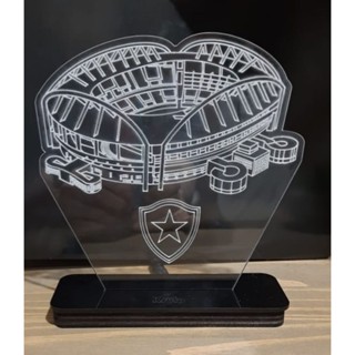 Abajur de Led, Estádio do Botafogo, Linda peça Decorativa