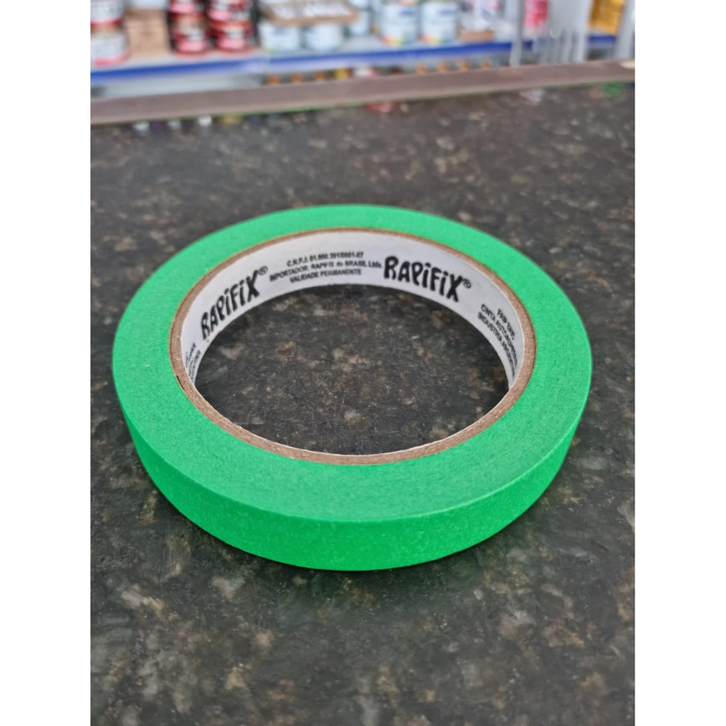 Kit 02 Fita Crepe Verde Automotiva Pintura 17x40 2 unidades