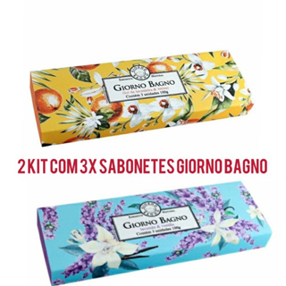 2 kit com 3x sabonete Giorno Bagno 100g