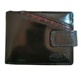 Carteira de Couro Legítimo Animal Masculina Premium Executiva Luxo Com Fecho Bifold Porta Cartão CNH RG Moedas Documentos