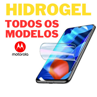 Pelicula de Hidrogel motorola todos os modelos premium +kit limpeza +manual de instalação