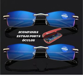 Kit com 2 Óculos Anti Raio Azul Leitura Grau /Descanso/Perto -Computador em Oferta na Shopee