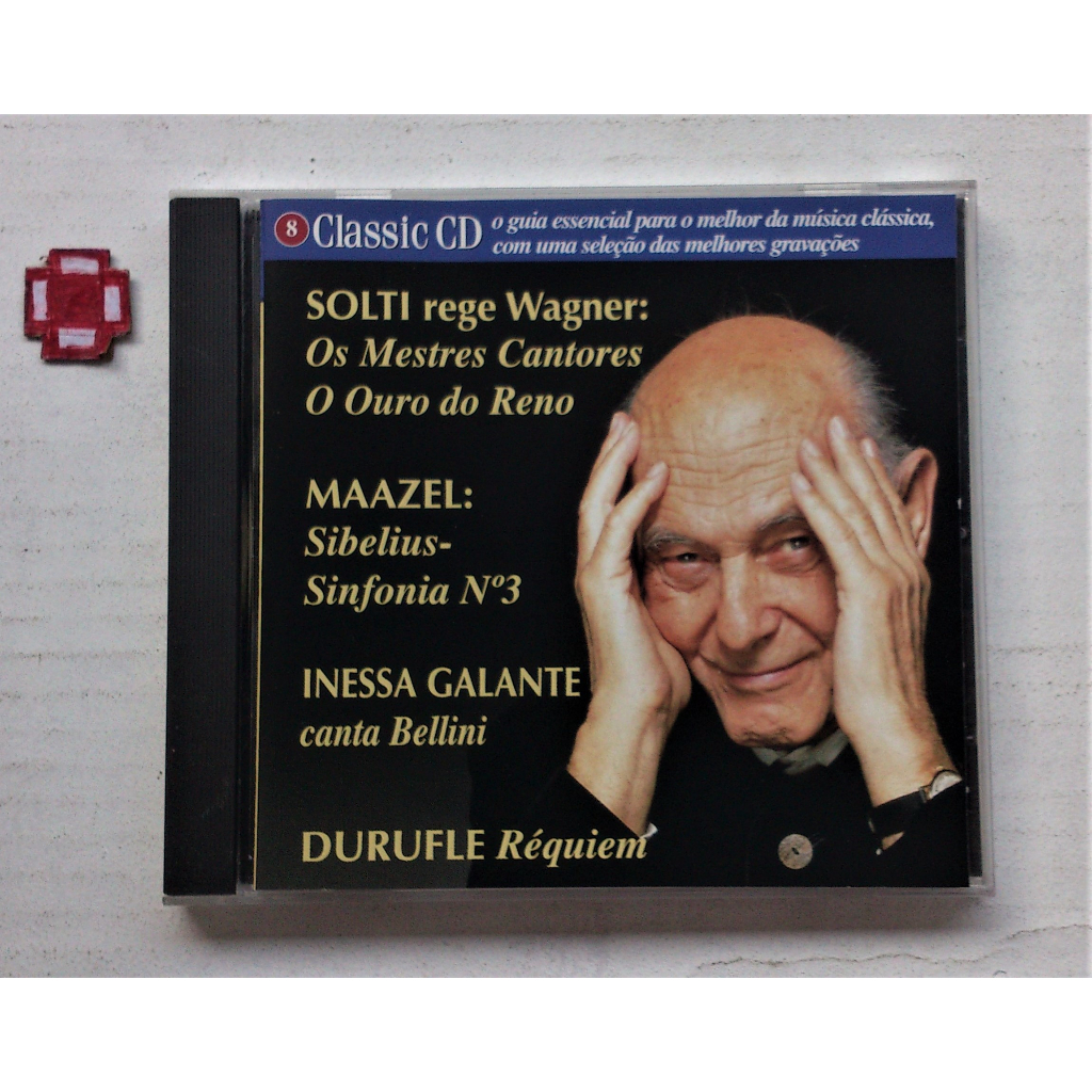 Cd Sir Georg Solti - Wagner, Sibelius, Schumann, Bellini, Bach