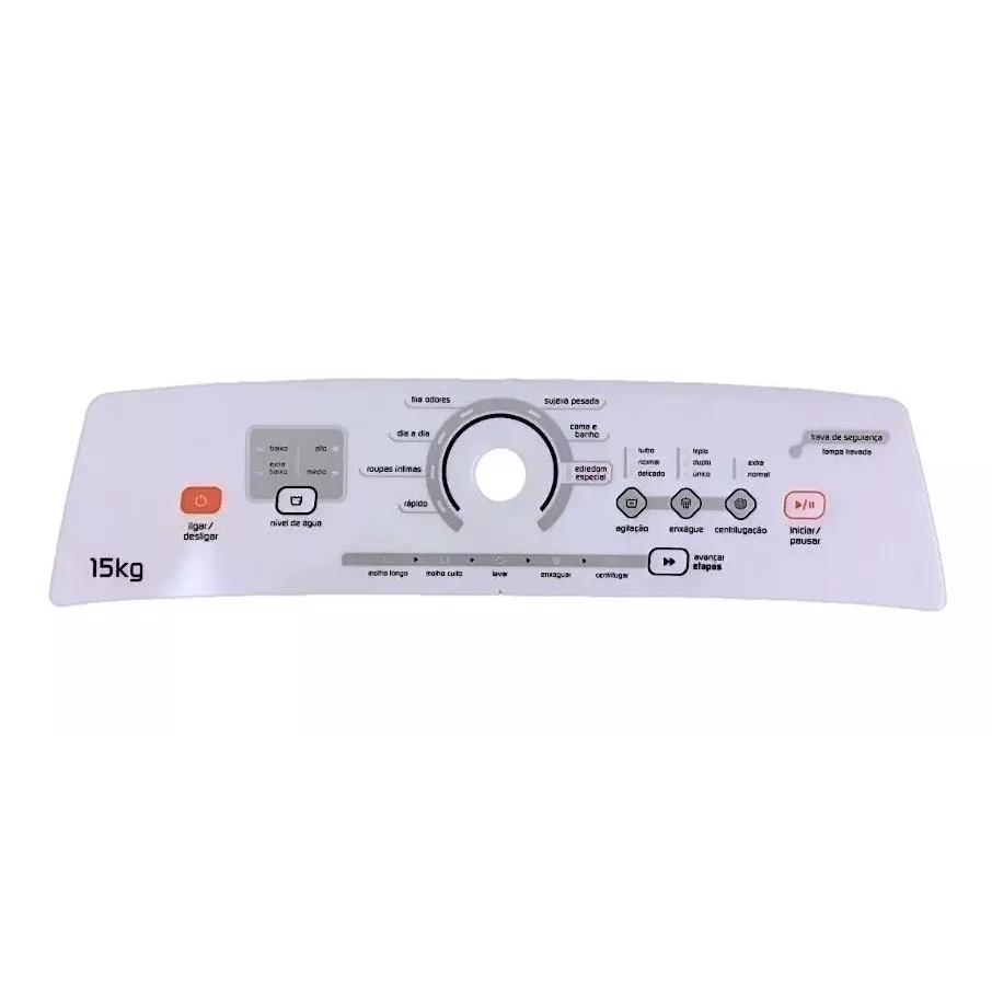 Painel Bws 15kg Membrana Para Lavadora Brastemp Branco