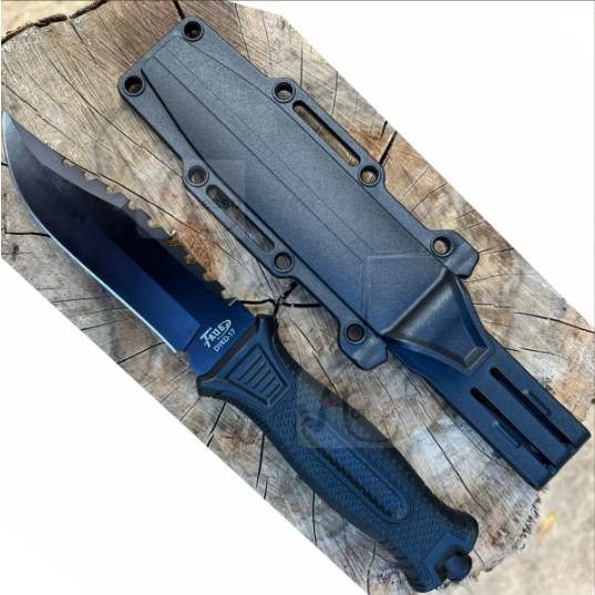 Faca Tatica Militar Esportiva Caça Mergulho Pesca Com Bainha Promoção