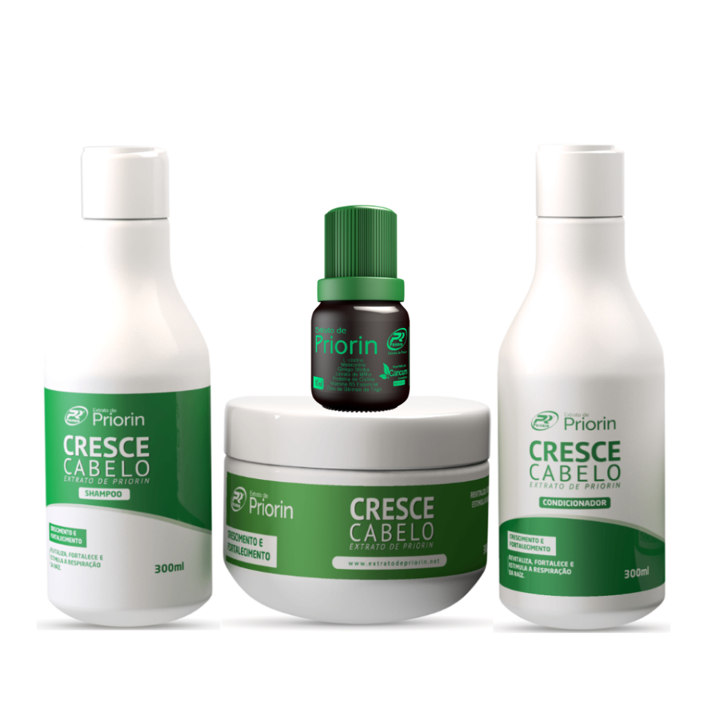 Shampoo Condicionador 300mls Máscara 300g Cresce Cabelo Original