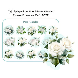 Aplique Flor Branca De Tecido Para Roupas Termocolante