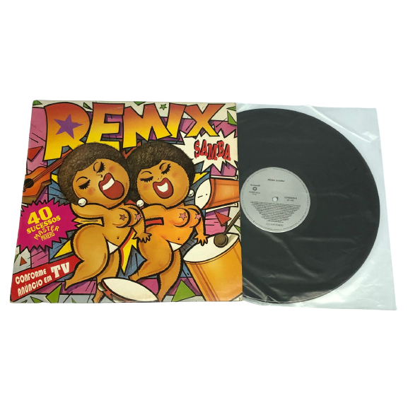 Lp Vinil Remix Samba 40 Sucessos Master Mixers 1993