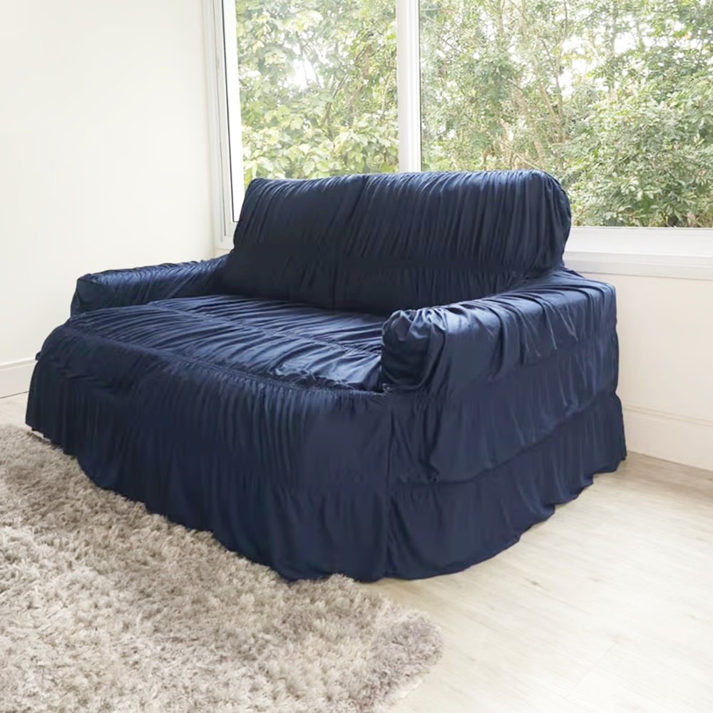 Capa para Sofá Extensível/ Retrátil/ Reclinável Malha Grossa em Oferta na Shopee