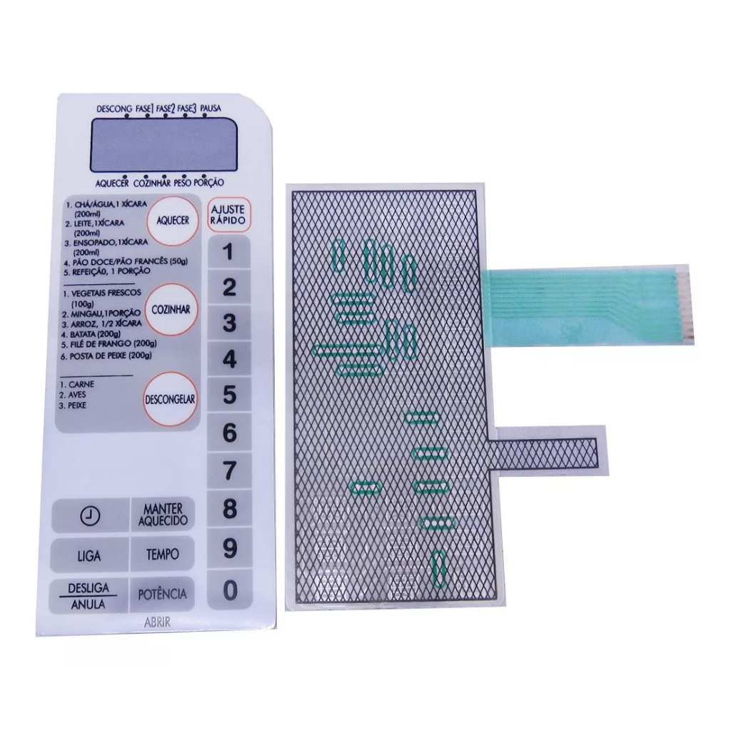 Membrana Teclado Microondas Prosdócimo Tb 604 Tb 700 Branca