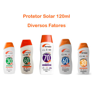 Protetor Solar 120ml Diversos Fatores Com ou Sem Repelente