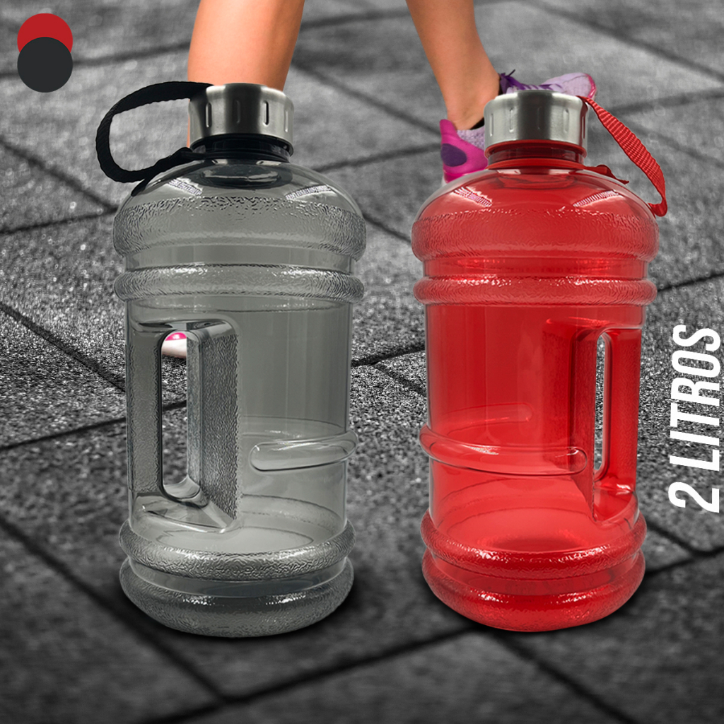 Garrafa de Água 2,2L galão Academia Anti-Vazamentos e Odor Squeeze linha premium