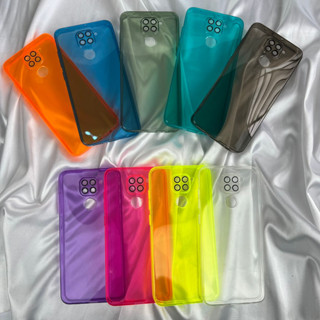 Capinha Transparente Neon Para Xiaomi Note 9 4G/ Capa Com Película de Câmera. (CF16)