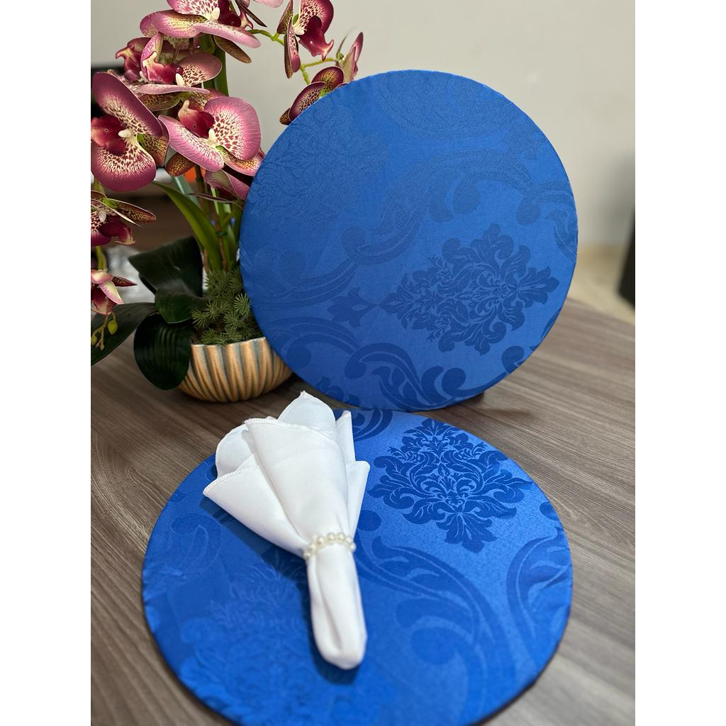 6 Capa De Sousplat Supla 35cm Jacquard Redondo Atacado