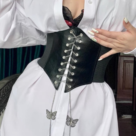 Cinto Espartilho Feminino Largo Elástico Na Cintura Corset