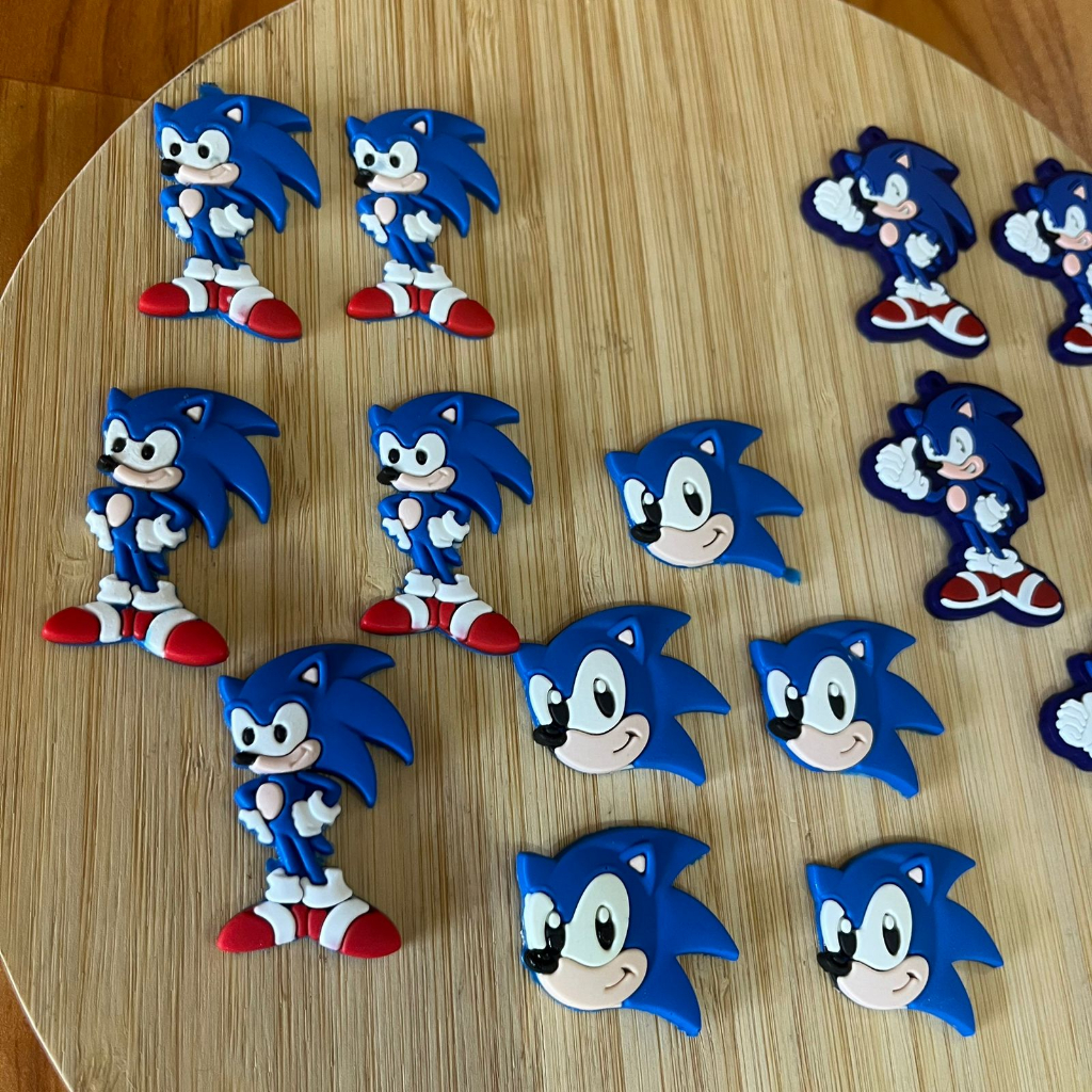 Aplique Emborrachado veloz azul  pacote com 10 Uni Ou Mais em Oferta na Shopee