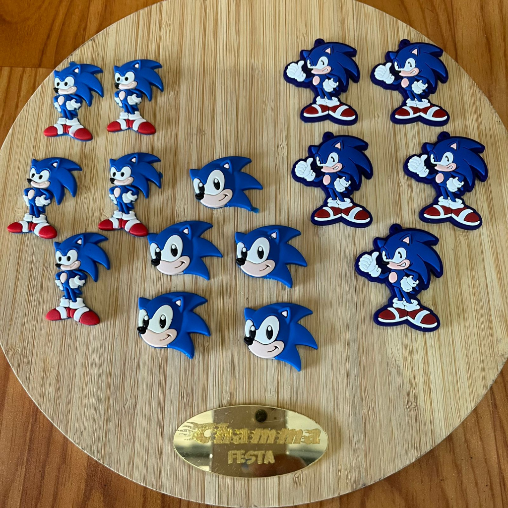 Aplique Emborrachado veloz azul  pacote com 10 Uni Ou Mais