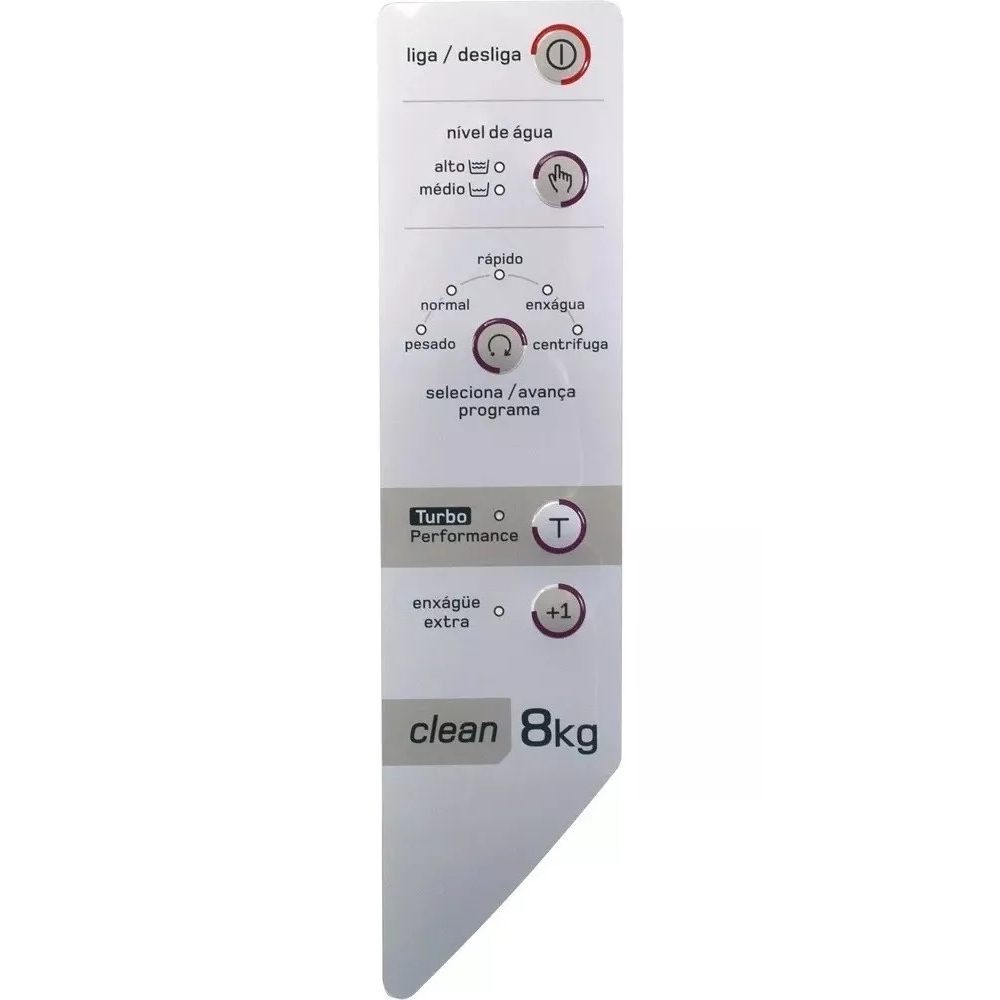 Painel Decorativo Para lavadora Brastemp Turbo Bwc08 W10162698