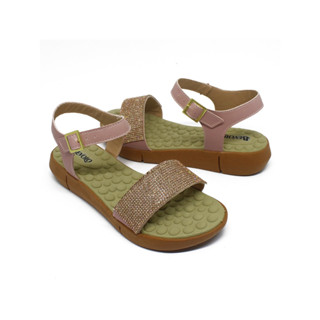 Sandália Ortopédica Massageadora Feminino com Strass Brilho 5701