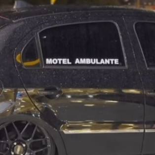 adesivo para colar no carro moto e caminhão motel ambulante adesivo 30 cm