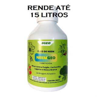 Kit 2+1 Óleo de Neem para Controle de Pragas 100ml (Pulgão, Tripes, Mosca Branca, lagarta..)