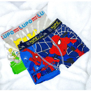 Kit 3 Cueca Boxer Infantil Lupo Algodão Conforto Menino Personagens Heróis
