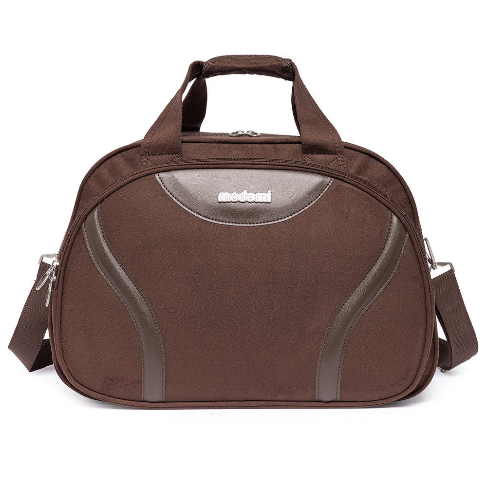 Bolsa Mala Mão Madami Viagem Alça Tranversal Reforçada Marrom
