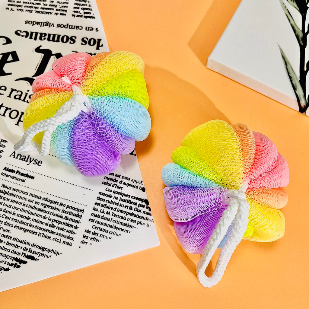 1 Esponja para Banho Bucha de Banho Cores do Arco-íris - Allmini