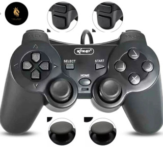 Controle Ps2 Knup Playstation 2 Melhor qualidade Joystick Manete Preto Novo Com Fio Cor Preto Envio em 24 Horas