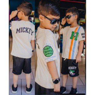 conjunto camisa+bermuda mickey.