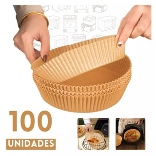 Tapete Forma De Airfry Descartável Redondo Antiaderente Para Cozimento 50,100,200,300 Uni…