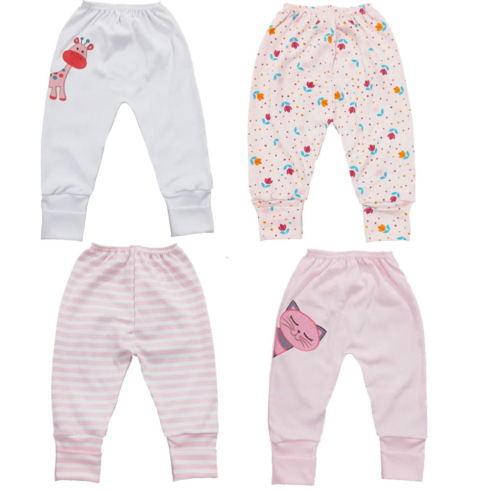 KIT MENINA Contendo 4 Culotes ( Mijão ) com Pé reversível BEBE tecido suedine 100% algodão...