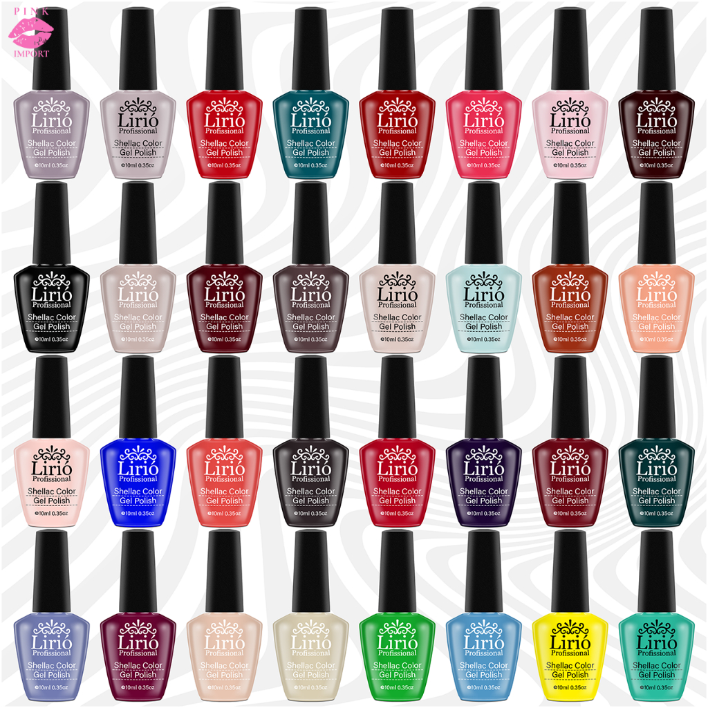 Esmalte gel Lirió Profissional Shellac Color Gel Polish - Unhas Acrigel Manicure Cor Aleatória