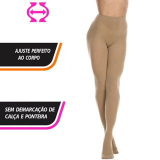 Legging Feminina Slim Cor Nude Com Alta Elasticidade 100% Opaca