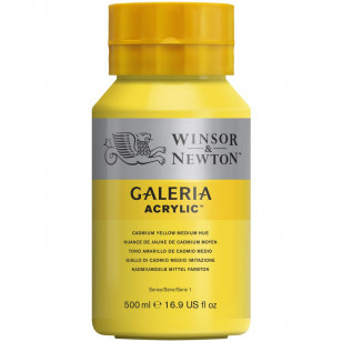 Tinta Acrílica Winsor & Newton Galeria 500ml 120 Cadminum Yellow Med Hue