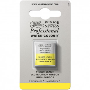 Tinta Aquarela Winsor & Newton Profissional Pastilha S1 722 Winsor Lemon