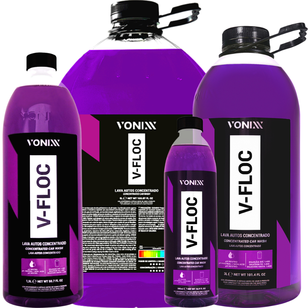 Shampoo Automotivo pH Neutro Concentrado V-Floc Vonixx