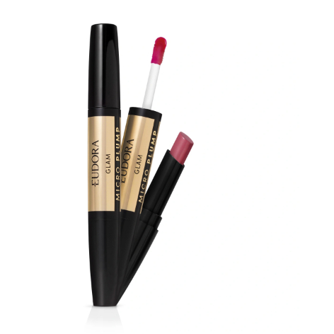 Batom Duo Rosado Nobre Glam Micro Plump 1,8g. Eudora
