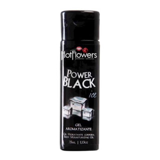 Gel Beijável Aromatizante Hot ice Power Black 35ml HOT FLAWERS Bucal Comestível