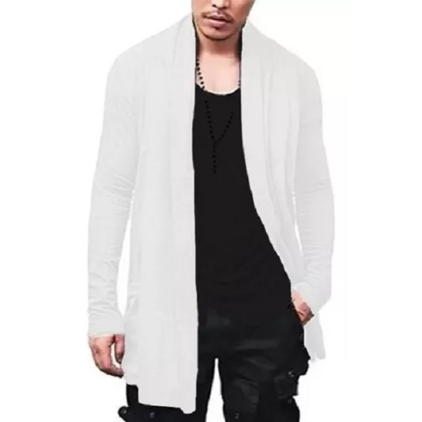 Blusa Plus Size Cardigan de Frio Masculino Sobretudo Long Line Ca2plus