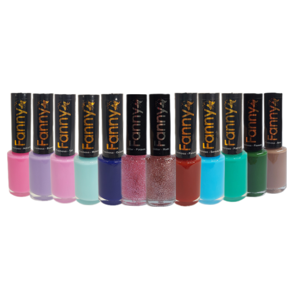 Kit Esmalte Fanny 12 Unidades - Cores Do Momento Sortidos Sem Repetição em Oferta na Shopee