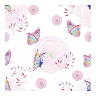 Papel de parede com borboletas e flores Para Quarto Infantil em Oferta na Shopee